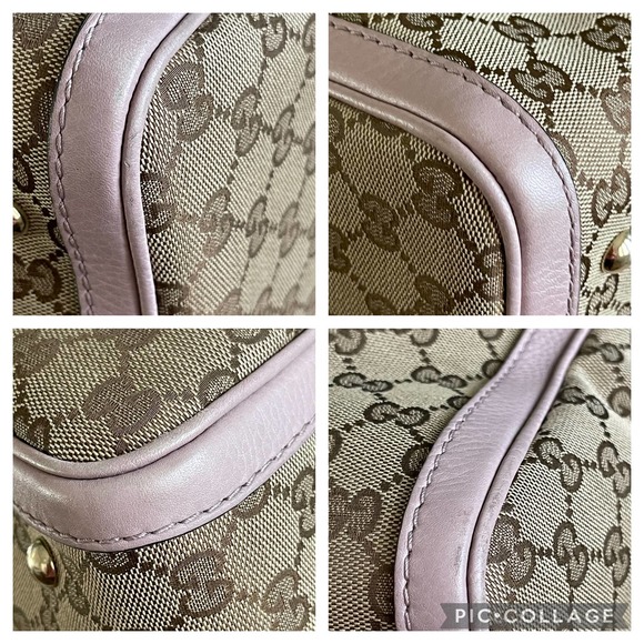 ❌SOLD❌Gucci Boston GG Supreme Canvas Lt Pink Nude Bag 2 - Picture 5 of 13